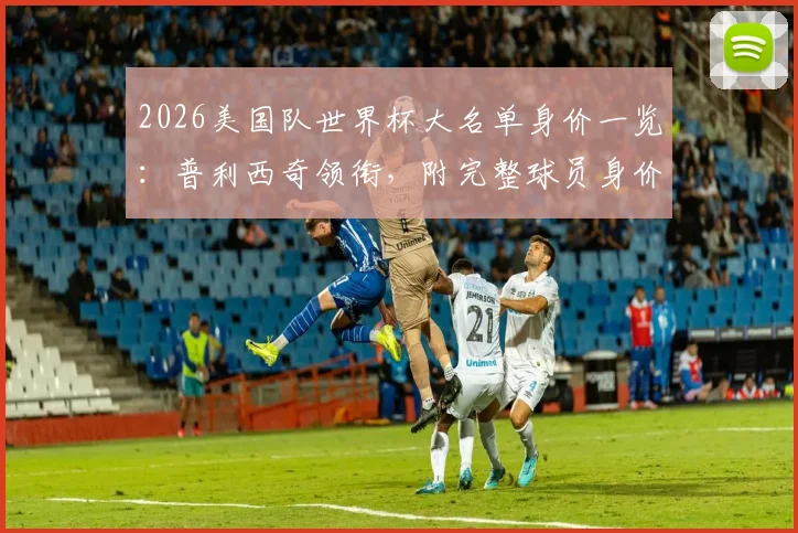 2026美国队世界杯大名单身价一览：普利西奇领衔，附完整球员身价表与阵容价值深度分析